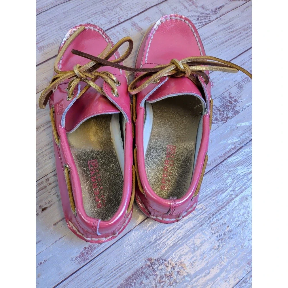 Sperry top sider girls teaberry/shiney pink size 13 M